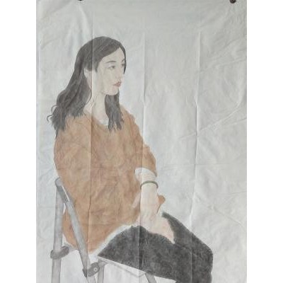 央美工作室流出 工笔人物画 画面细腻 作者不详