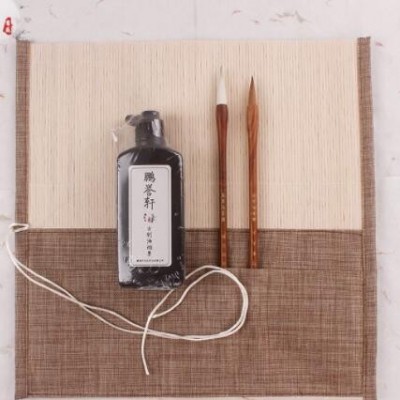 精制纯动物毛三羊七狼中楷兼毫毛笔颜体欧楷专用毛笔聚锋好不分叉