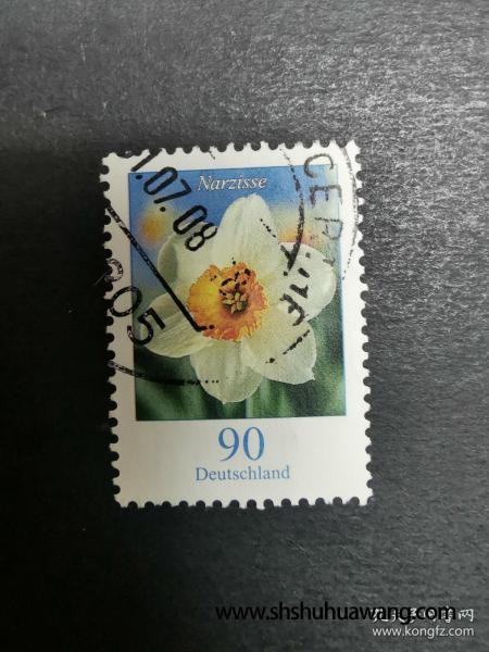 德国邮票·06年普票·水仙花1信