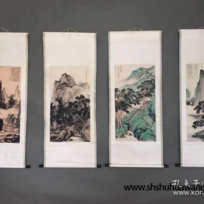 古玩收藏字画山水 画面美伦 实物拍摄一物一图