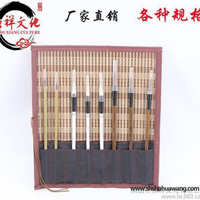 大量 毛笔笔帘 文房四宝套件 卷笔帘 笔袋 直销