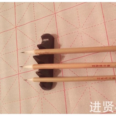 艺江南笔坊文房四宝 红木纯尾狼毫毛笔 蝇头抄经小楷毛笔