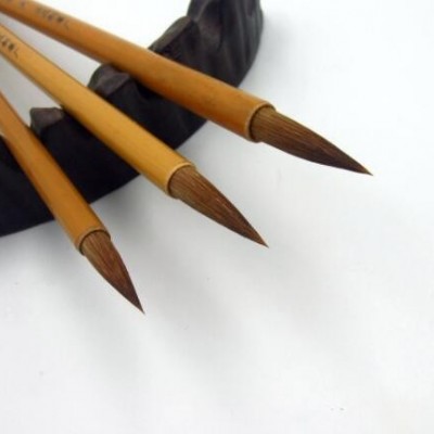 古韵狼毫兼毫学生书写书画大中小文房四宝练字毛笔