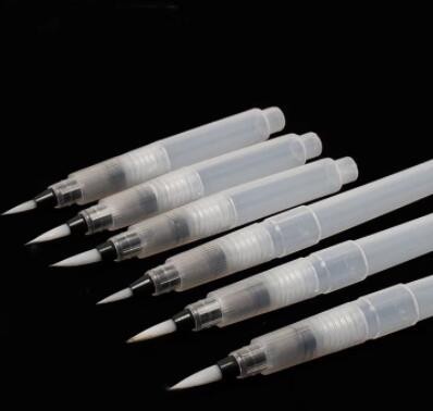厂家批发平头固体水彩自来水笔 绘画毛笔 储水笔水溶彩铅绘画笔