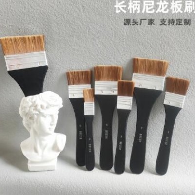 美术生尼龙毛油画笔刷板刷丙烯水粉水彩颜料彩绘刷墙绘笔底刷套装