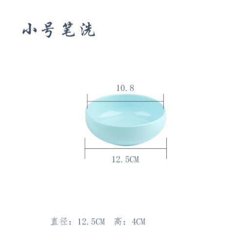 仿玉笔洗缸塑料大中小号仿陶瓷笔筒笔山五指山抗摔文房四宝镇尺