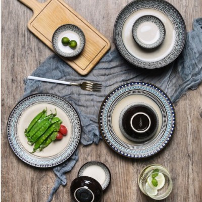 【玉泉】多瑙河餐具陶瓷碗碟盘子家用碗筷组合汤碗面碗吃饭碗单个