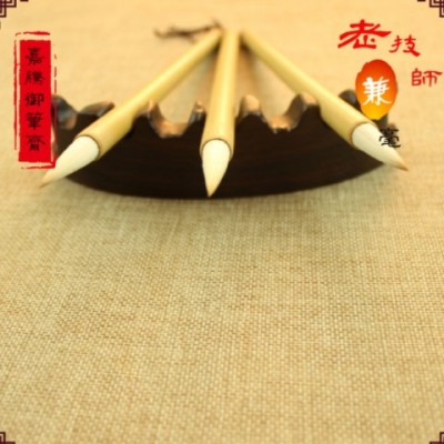 厂家供应毛笔批发定制书法班尚书兼毫学生练习楷书隶书竹杆笔