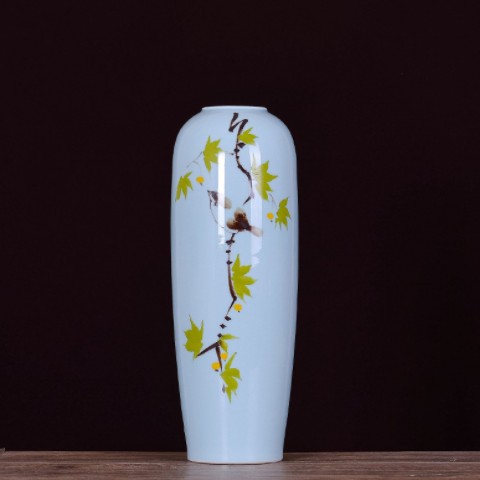现代简约装饰花瓶摆件中式客厅插花创意陶瓷花瓶餐桌花瓶装饰摆件