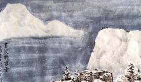 画家柴山作品在北京书画精英展览上被收藏家收藏